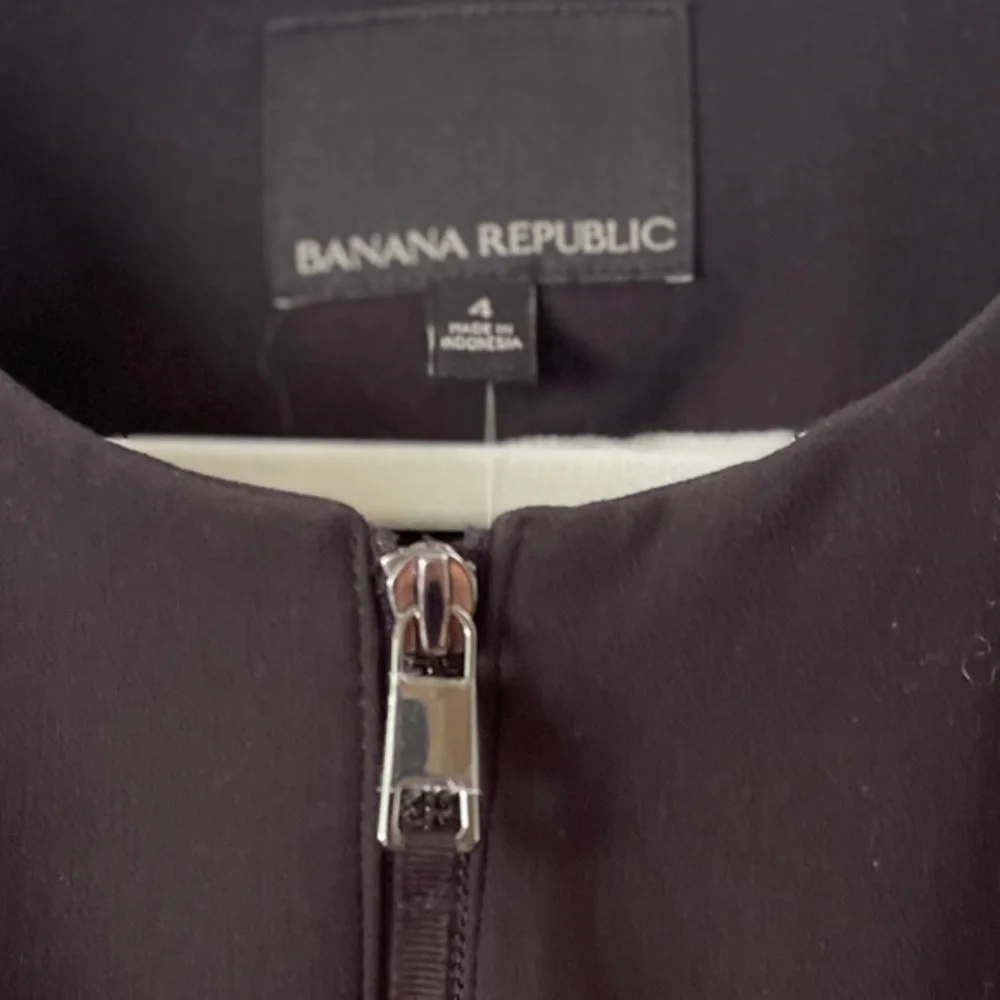 NWT Banana Republic zip Front Blazer Jacket with Balloon Sleeve‎